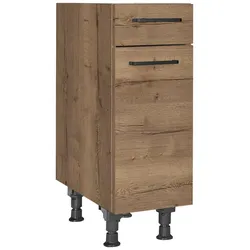 Schubkastenunterschrank Structura Eiche dunkel