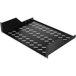equip Fachboden fest für Serverschränke, 2U sw, Serverschrank Zubehör, Schwarz