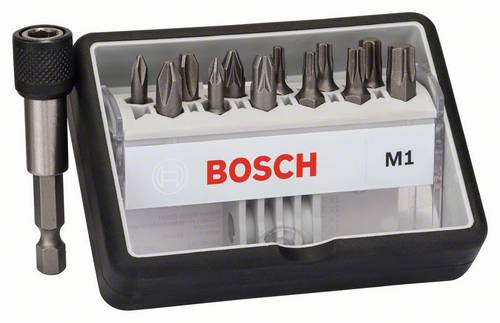 Bosch Accessories Robust Line 2607002563 Bit-Set 13teilig Kreuzschlitz Phillips, Kreuzschlitz Pozidriv, Innen-Sechsrund (TX)