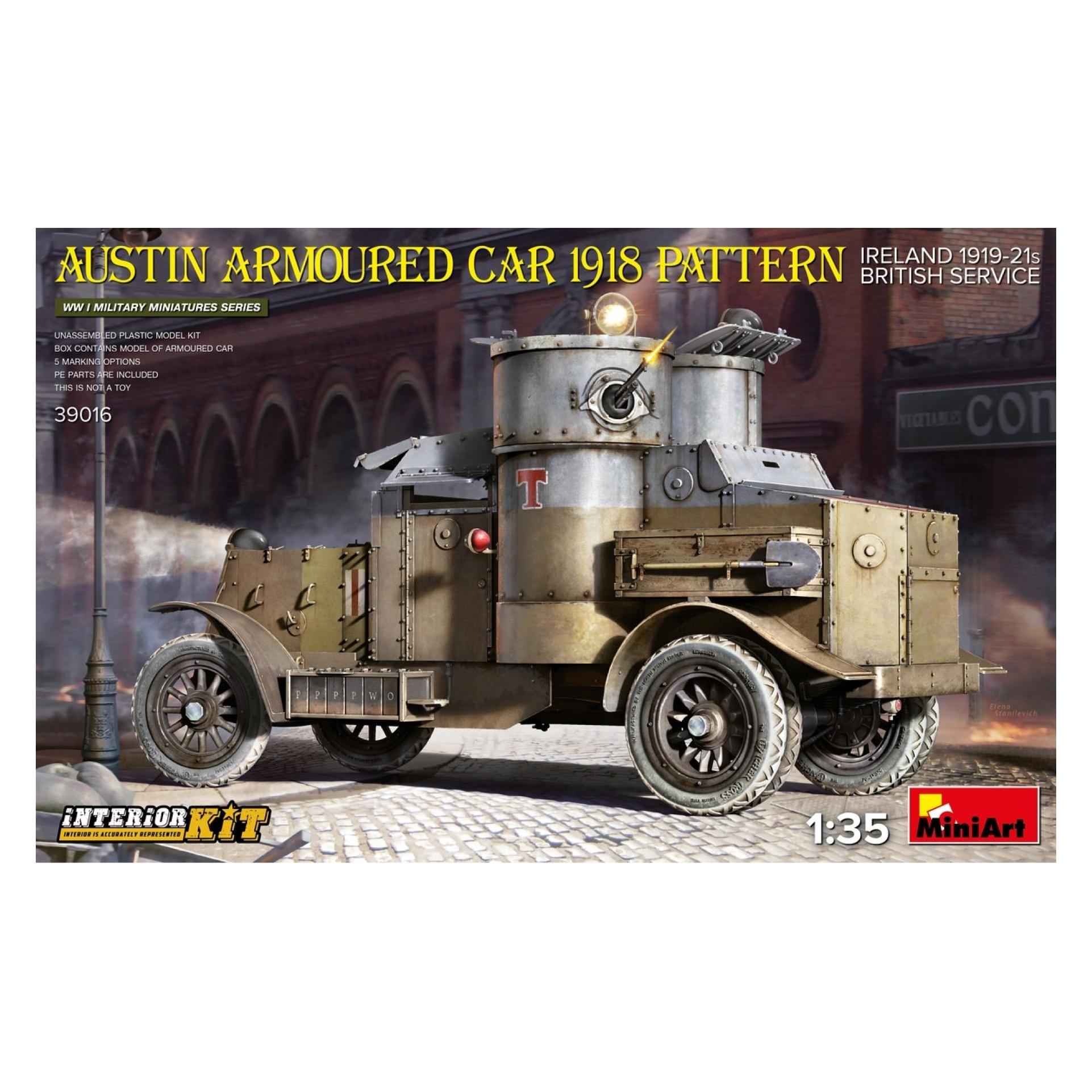 Mini art Austin Armoured Car 1918 Pattern. Ireland 1919-21. British Service. Interior Kit (39016)
