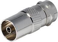 Transmedia coaxiale koppeling F-connector 9,5 mm FF 17