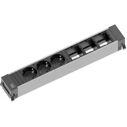 Bachmann, Steckdosenleiste, Power Frame 3xSchuko (3x, CEE 7/3, GST18)