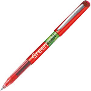 Pilot Tintenroller Greenball 0.7, Gehäuse rot/grün, 0,35mm, Schreibfarbe rot