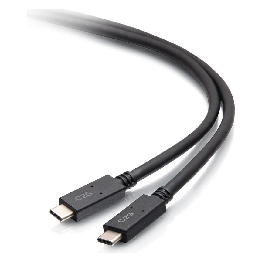 C2G 6.5ft (2m) USB-C Male to USB-C Male (2 m, USB 3.2 Gen 1, 20 W) (C2G28883)