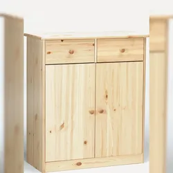 Erst-Holz Kommode Sideboard Anrichte Kiefer massiv 2 Türen 2 Schubladen 90.50-27