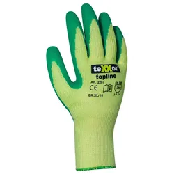 Latex Strick-Arbeitshandschuhe "MAXIGRIP" grün - 10 (XL)