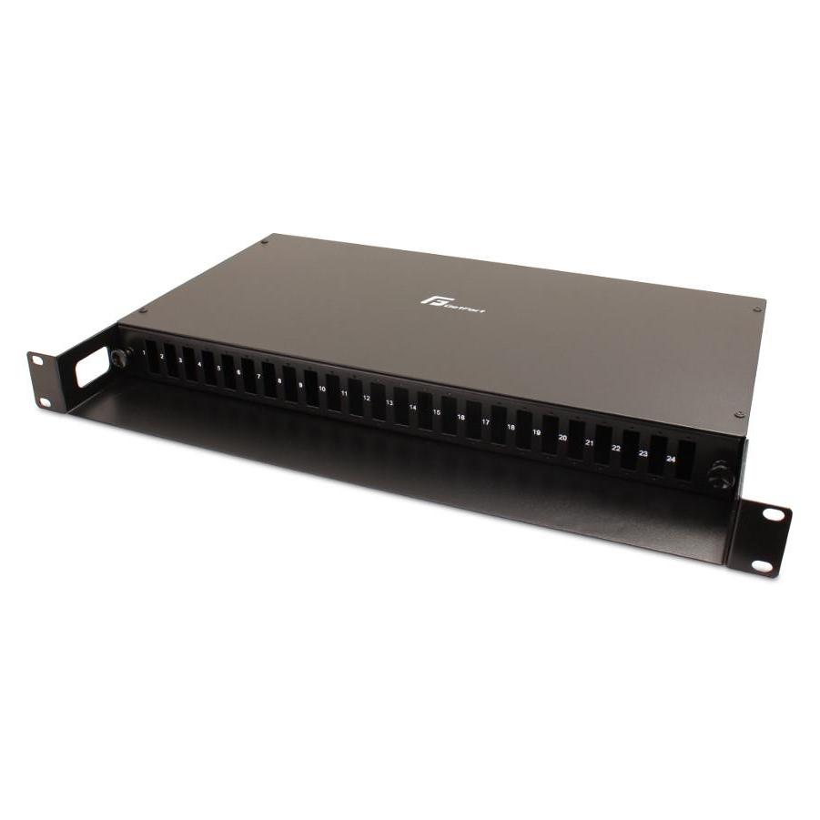 Getfort GLASFASERVERTEILER 1U 19 Zoll 24xSC DUPLEX MIT POLKA (GETFORT)