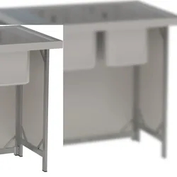 HAGOLA Klapptheke-Rohrrahmen mit Abdeckung, 1000 x 970 x 690 mm