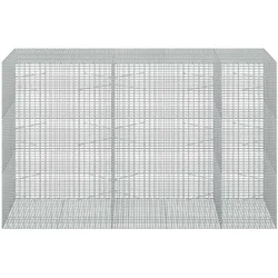 vidaXL, Steinkorb, Gabion mit 3,5 mm Draht und 5x2,5 cm Maschen 250x100x150 cm