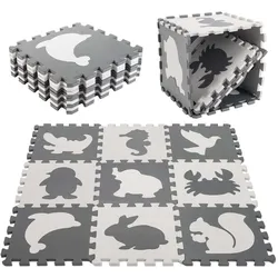 Ikonka, Spielteppich + Spielmatte, Puzzlematte (85 x 85 cm)