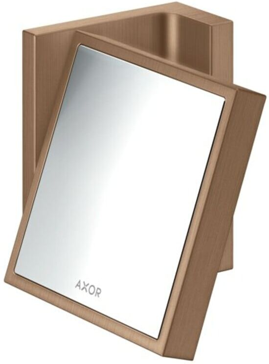 Hansgrohe Rasierspiegel Axor Uni. Rectangular neigbar, Wandmontage, brushed red gold (42649310)