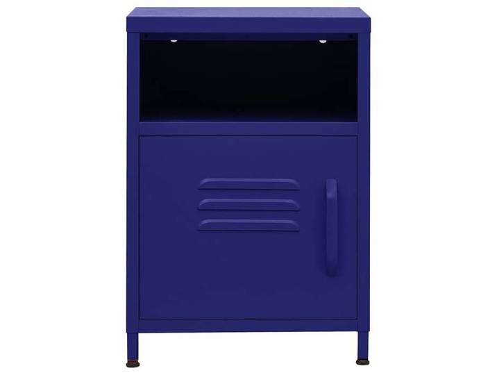 Petite Table intérieure - Table de chevet Bleu marine 35x35x51 cm Acier - design élégant(63010)