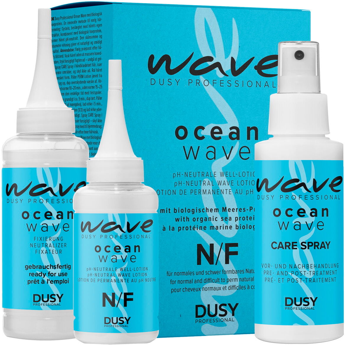 280ml dusy professional Ocean Wave N/F Set (Well-Lotion 80ml + Fixierung 100ml + Spray 100ml)
