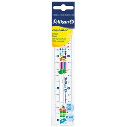 Pelikan 811224 Lineal 150 mm Kunststoff Mehrfarbig 1 Stück(e)