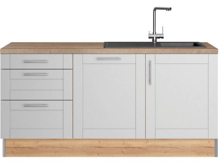 OPTIFIT Küche Ahus, 180 cm breit, wahlw.mit E-Geräten, Soft Close Funktion, MDF Fronten