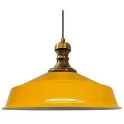 Bamyum Pendelleuchte Asletl-Knob, Metall, 41 cm, Gelbe Lampe