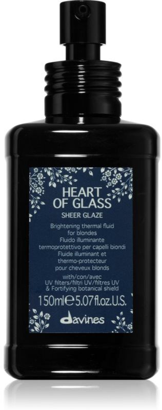 Davines Heart of Glass Sheer Glaze soin éclat pour cheveux blonds 150 ml