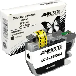 Kompatible Tinte ersetzt Brother LC-422BK schwarz