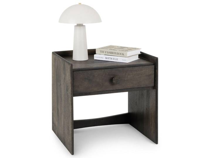 Idimex Nachttisch Turu braun, Braun, Holz, Mangoholz, Mode, 55x55x46 cm, Schlafzimmer, Nachtkästchen