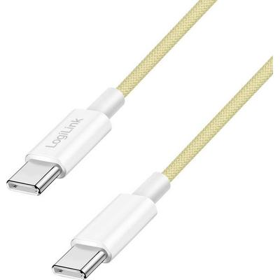 LogiLink USB-C® Kabel USB 2.0 USB-C® Stecker 1.5 m Gelb CU0354