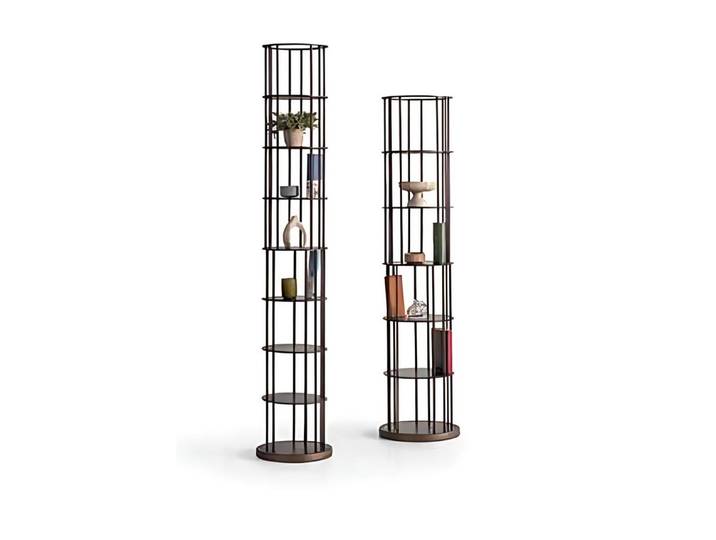 Xlmoebel Standregal XLMOEBEL Raumteiler Regal in Schwarz aus Edelstahl mit 6 Fächern, Regal-Set 2-tlg., Made in Europa