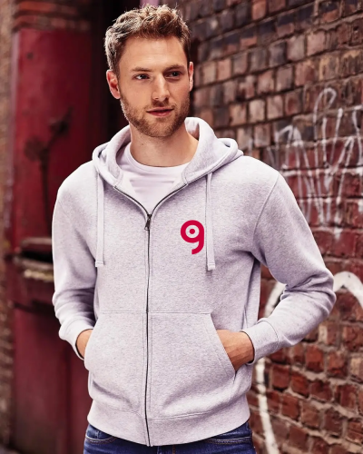 Felpa Authentic uomo con cappuccio e zip regular fit Personalizzate o neutre Russell