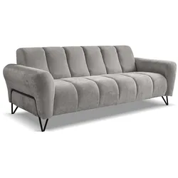 3-SITZER SOFA Volare mit Metallbeinen Hellgrau