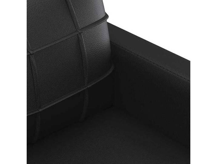 BURKE@ Sofa salon à deux places - Canapé DOUBLE - montage simplifié - Noir 140 cm Similicuir SS805