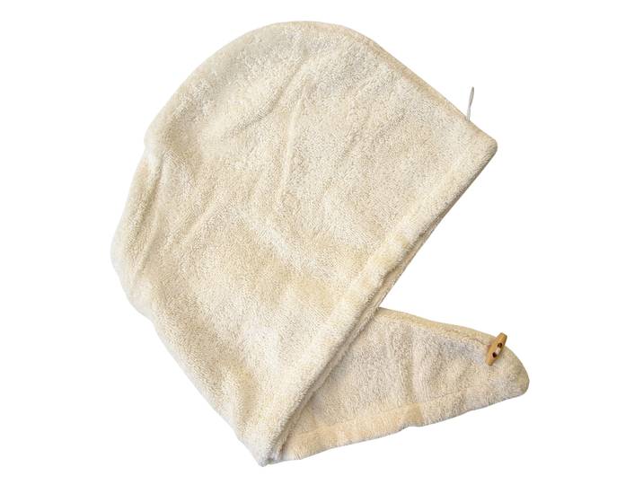 Turban-Handtuch DYCKHOFF Opal Turban-Handtuch , beige (perle), B:25cm L:70cm, Frottier, Frottier, Handtücher, Turban-Handtuch