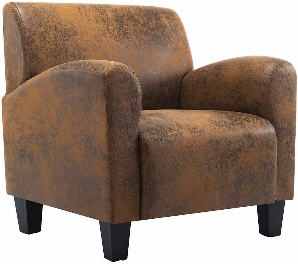 vidaXL Canapé-chaise Marron 70x69x72 cm Similicuir