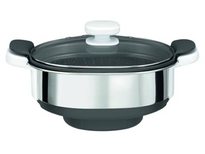 Moulinex - Accessoire Cuiseur Vapeur Companion - 3\,7 L - Argenté Accessoire cuisine pour robots Companion - Cuit 4 recettes simultanément - Capacité 3.7 L pour repas sains en famille
