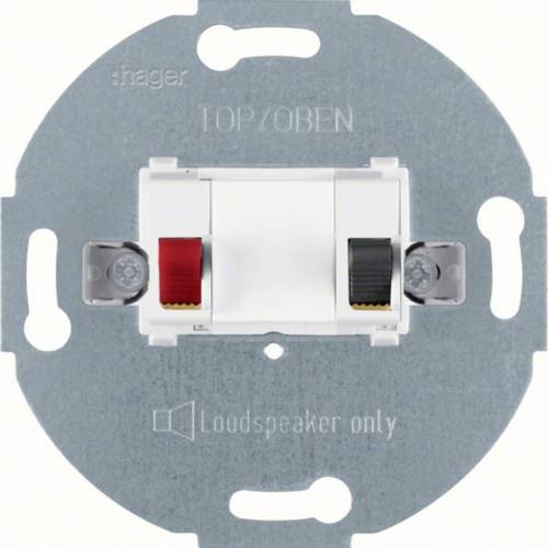 Hager Lautsprecher-Anschlussdose Polarweiß (matt) WDF4800PW1 1St.