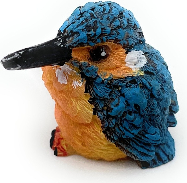 Onwomania Decoratief Polyresin Figuur Ijsvogel/Kolibri Blauw 3 cm