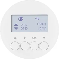 Berker KNX-Funk Jalousieschaltuhr polarweiß glänzend 85745139