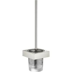 Dornbracht WC-Bürstengarnitur 83900780-08 Wandmodell, Glas aus Kristallglas, matt, platin