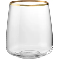 Trinkglas 1975 - Gold Klar/Gold ca. 400ml