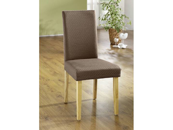 Stretch-Stuhlbezug in toller Qualität, Braun