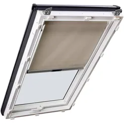 Dachfenster ROTO inkl. Sonnenschutzrollo ZRS Sparpaket "Dimmer" aus Kunststoff mit Eindeckrahmen