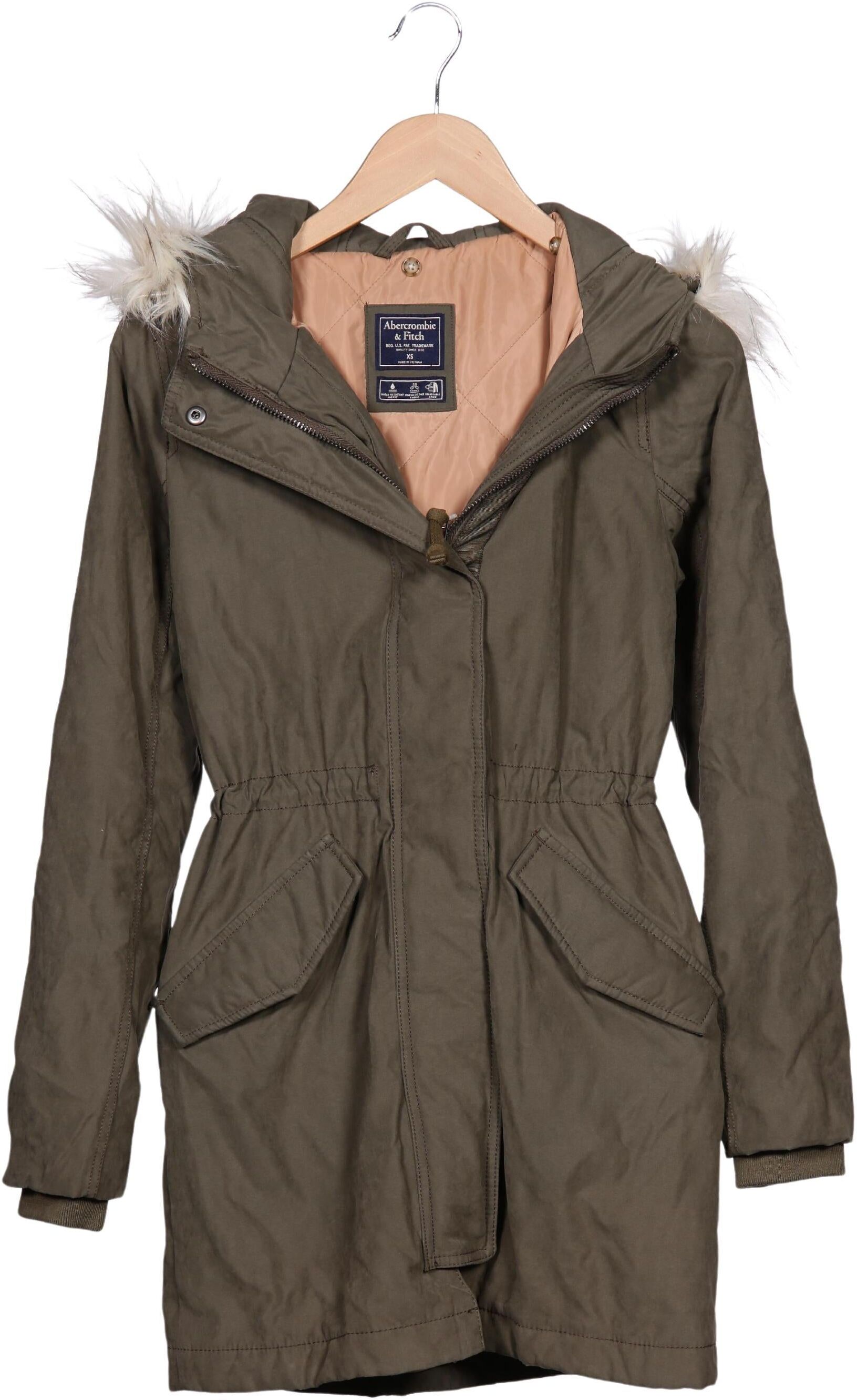 Abercrombie & Fitch Damen Jacke, Grün, Gr. XS, Synthetik / Viskose / Tex / Membran - Second Hand