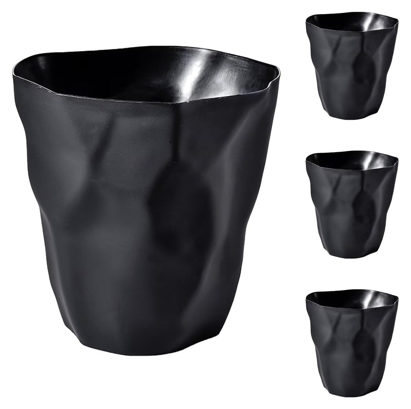 Merkloze creatieve afvalbak van plastic voor volwassenen, 12 liter