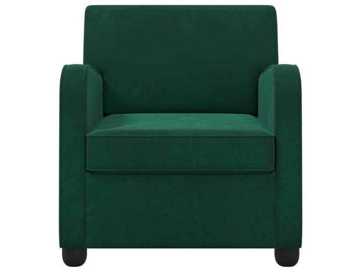 Fauteuil Moderne NANAS Fauteuil Vert foncé Velours{12481}