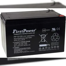 Powery FirstPower Blei-Gel Akku für USV APC RBC4 12Ah 12V VdS