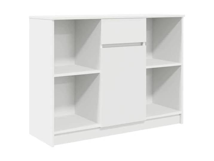 HEFZGDB Montageflexibles Sideboard für Home-Office in Weiß mit Aufbewahrung, Aufbewahrungsschrank mit Einlegeböden, Sideboard mit Schublade und Tür