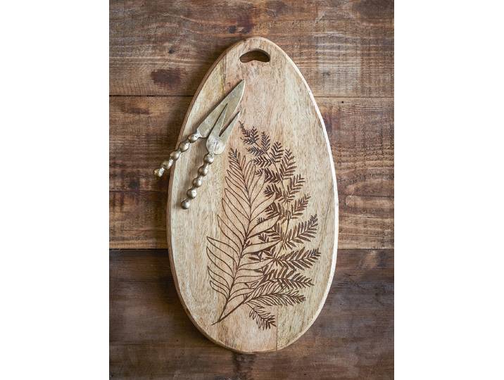 Schneidebrett Moya 22 x 2 x 40cm Beige