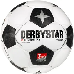 DERBYSTAR 2. Bundesliga Brillant Classic Fußball Trainingsball 2024/25 weiss/schwarz 5