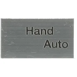 ABB MA6-1079 Beschriftungsschild 2 Positionen, “Hand Auto“ Kunststoff schwarz/silber 1SFA611930R1079 MA61079