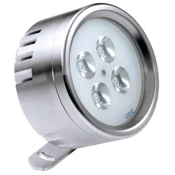 Wibre LED Aufbau-Scheinwerfer / Unterwasserleuchte, 30° Medium Spot, 4 POW-LED, 18W, IP68/IP69, Edelstahl, 4500K, 2010lm WIB-4.0100.30.13