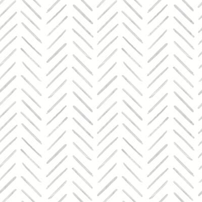 York Wallcoverings Fog Painted Herringbone Peel and Stick Wallpaper