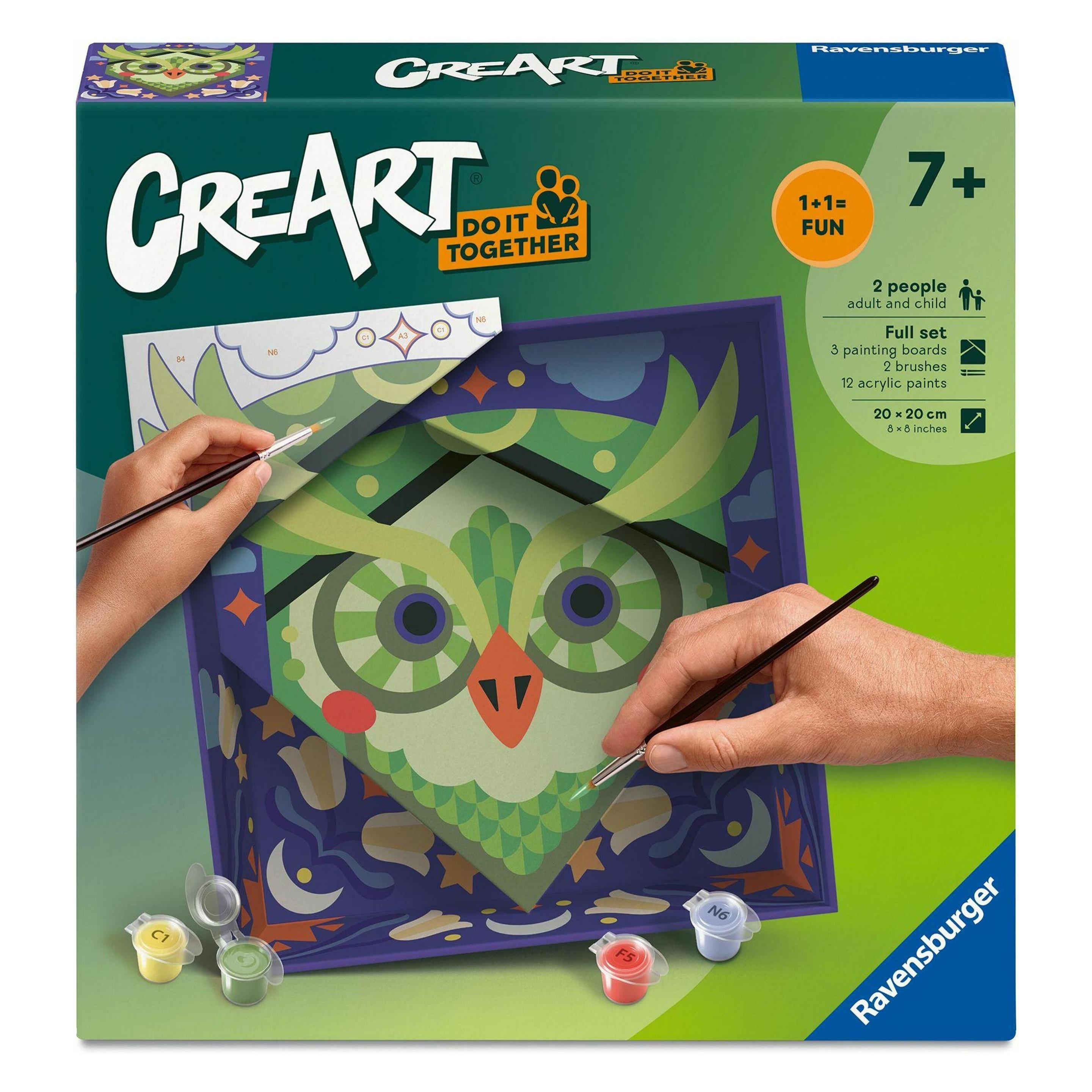 Ravensburger CreArt Do it together - Malen nach Zahlen - Eule (12023153)