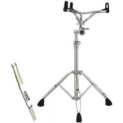 Pearl S-1030L Snareständer mit Drumsticks, Instrumentenständer + Halter, Silber